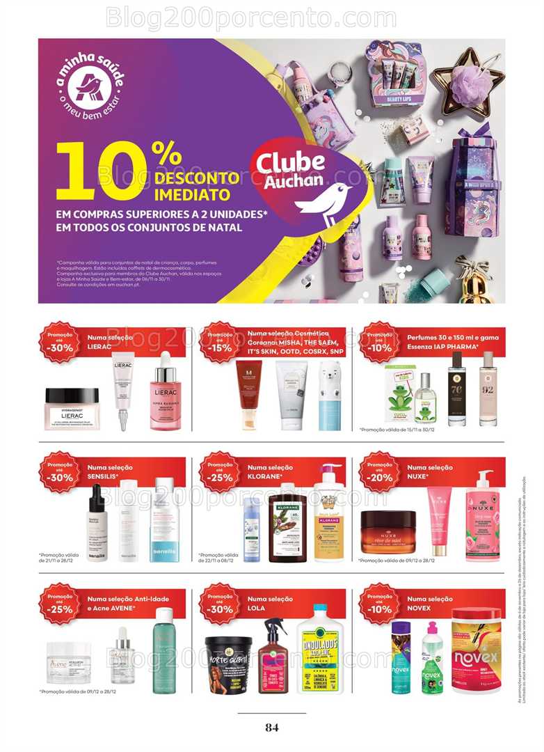 Antevisão Folheto AUCHAN Saúde e Bem Estar Promoções até 26 dezembro