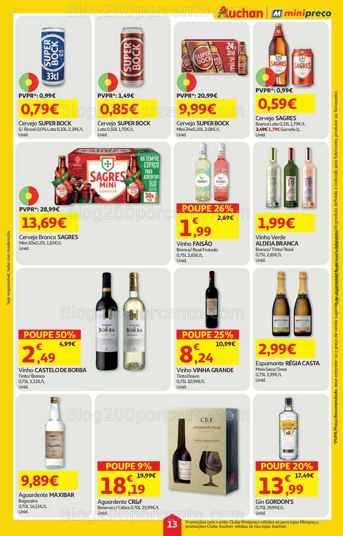 Antevisão Folheto MINIPREÇO - AUCHAN Promoções de 6 a 12 novembro