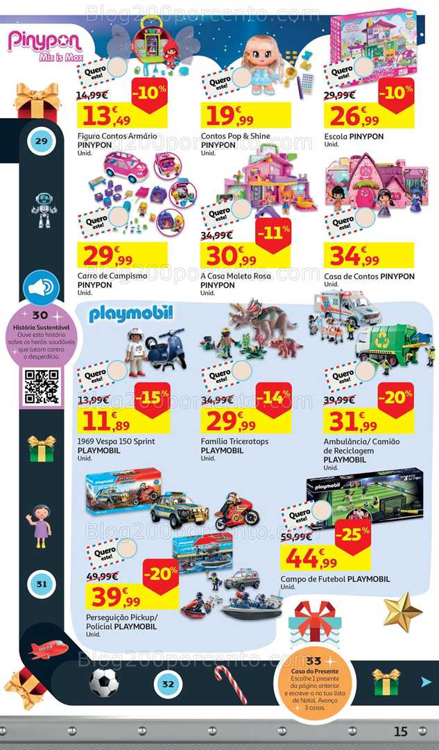 Antevisão Folheto AUCHAN Catálogo Brinquedos Natal Promoções de 5 novembro a 9 dezembro