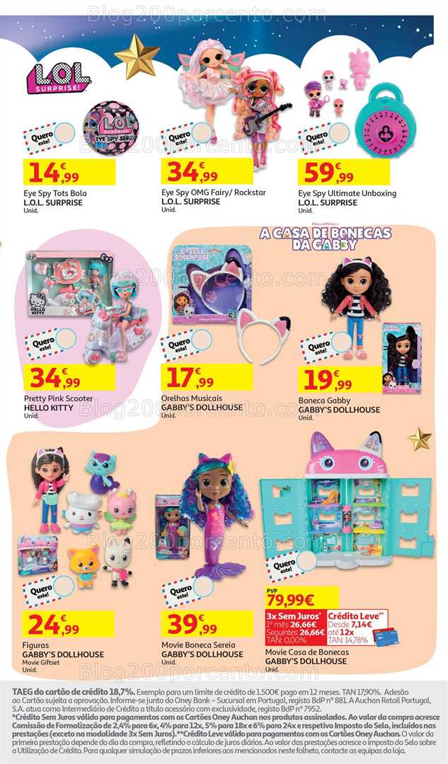 Antevisão Folheto AUCHAN Catálogo Brinquedos Natal Promoções de 5 novembro a 9 dezembro
