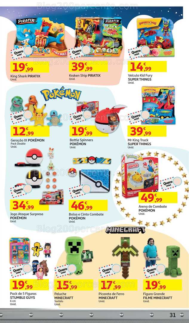 Antevisão Folheto AUCHAN Catálogo Brinquedos Natal Promoções de 5 novembro a 9 dezembro