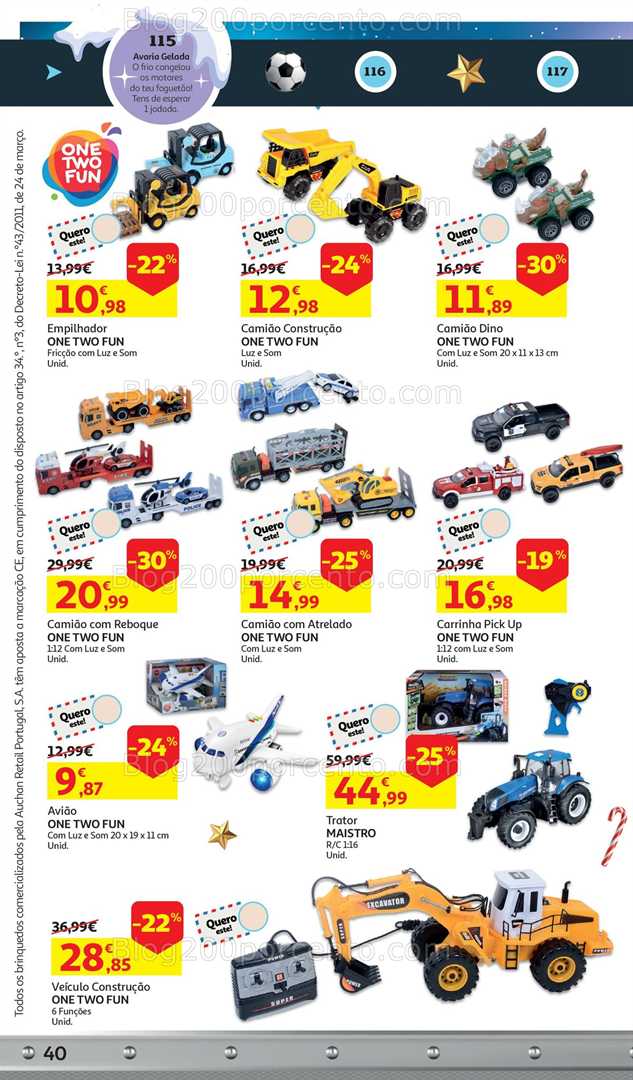Antevisão Folheto AUCHAN Catálogo Brinquedos Natal Promoções de 5 novembro a 9 dezembro