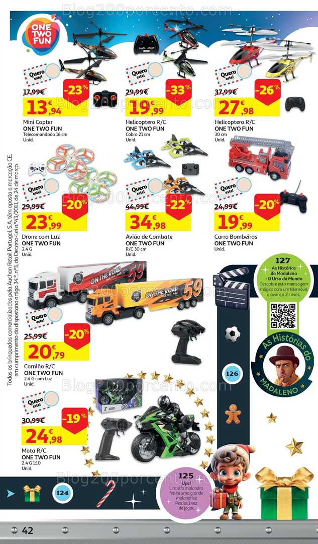 Antevisão Folheto AUCHAN Catálogo Brinquedos Natal Promoções de 5 novembro a 9 dezembro