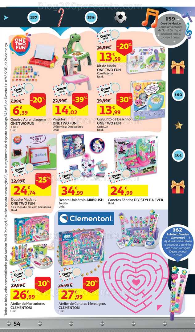 Antevisão Folheto AUCHAN Catálogo Brinquedos Natal Promoções de 5 novembro a 9 dezembro