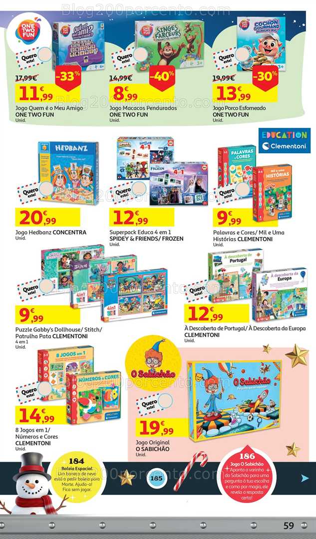 Antevisão Folheto AUCHAN Catálogo Brinquedos Natal Promoções de 5 novembro a 9 dezembro