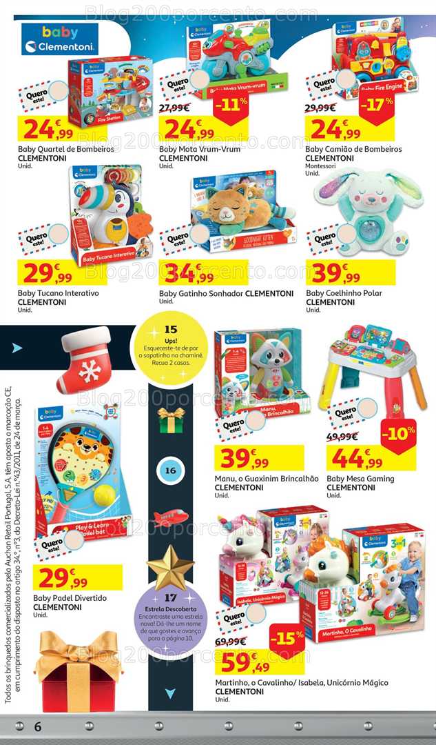 Antevisão Folheto AUCHAN Catálogo Brinquedos Natal Promoções de 5 novembro a 9 dezembro
