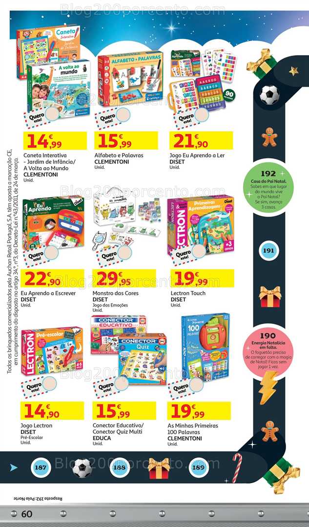 Antevisão Folheto AUCHAN Catálogo Brinquedos Natal Promoções de 5 novembro a 9 dezembro