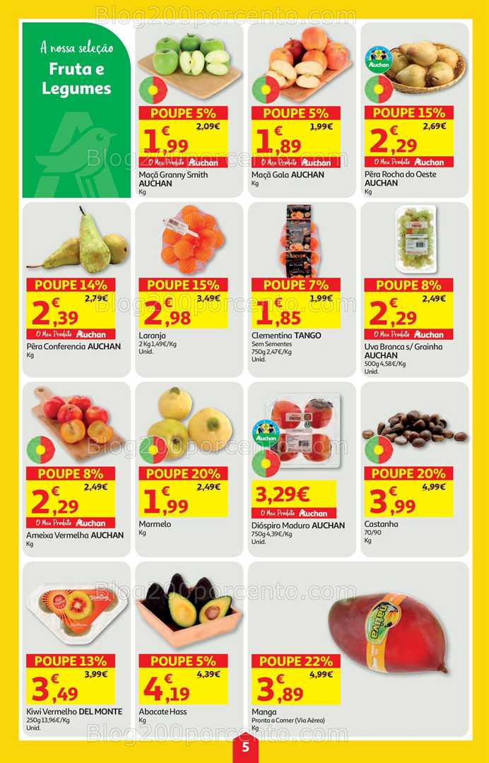 Antevisão Folheto AUCHAN Super Poupança Promoções de 6 a 12 novembro