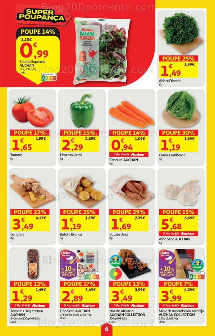 Antevisão Folheto AUCHAN Super Poupança Promoções de 6 a 12 novembro