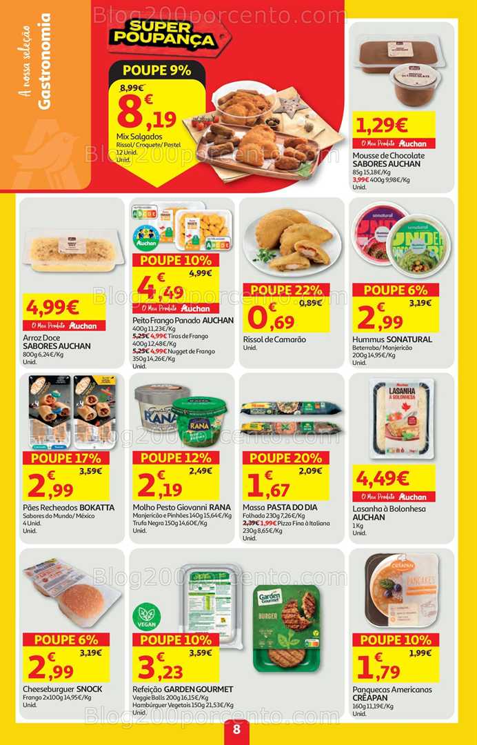 Antevisão Folheto AUCHAN Super Poupança Promoções de 6 a 12 novembro