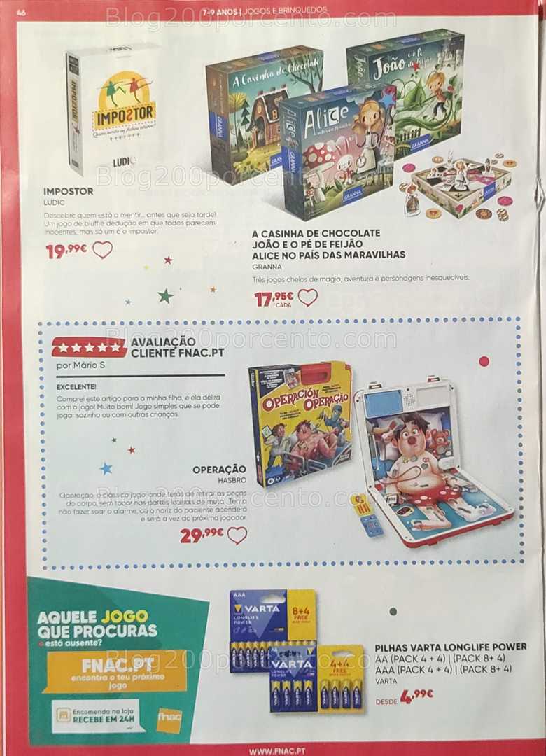 Antevisão Folheto FNAC Natal Promoções até 31 dezembro
