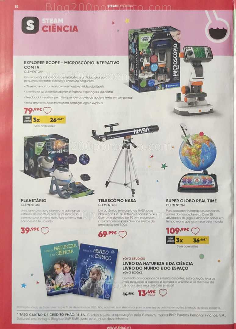 Antevisão Folheto FNAC Natal Promoções até 31 dezembro