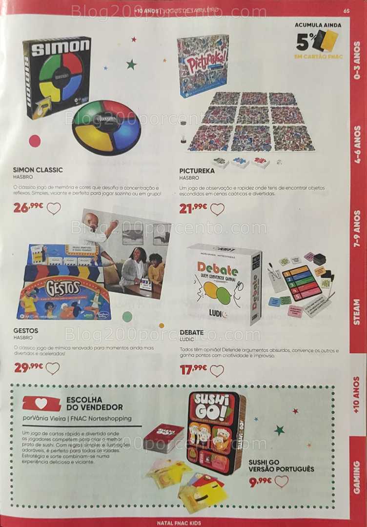 Antevisão Folheto FNAC Natal Promoções até 31 dezembro