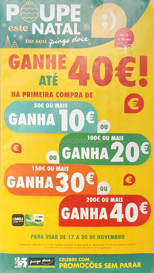 Antevisão Folheto PINGO DOCE Promoções de 11 a 17 novembro