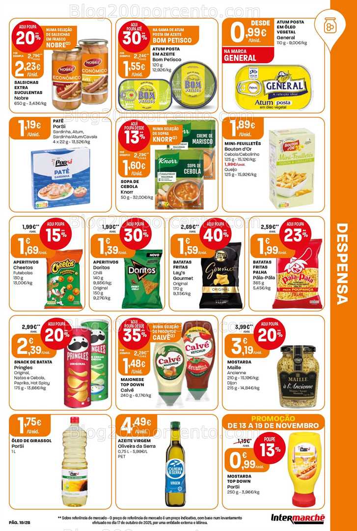 Antevisão Folheto INTERMARCHÉ Contact Promoções de 13 a 19 novembro