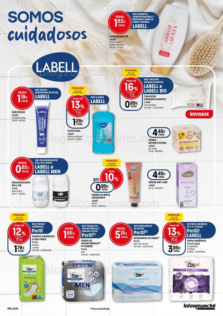 Antevisão Folheto INTERMARCHÉ Marcas Próprias Promoções de 6 a 19 novembro