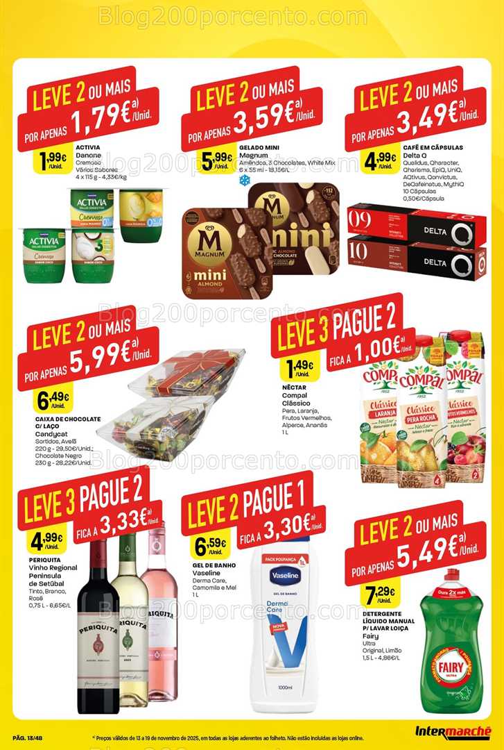 Antevisão Folheto INTERMARCHÉ Super Promoções de 13 a 19 novembro