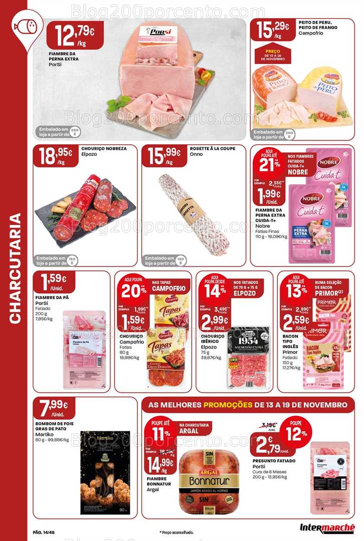 Antevisão Folheto INTERMARCHÉ Super Promoções de 13 a 19 novembro