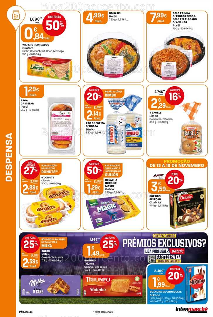 Antevisão Folheto INTERMARCHÉ Super Promoções de 13 a 19 novembro