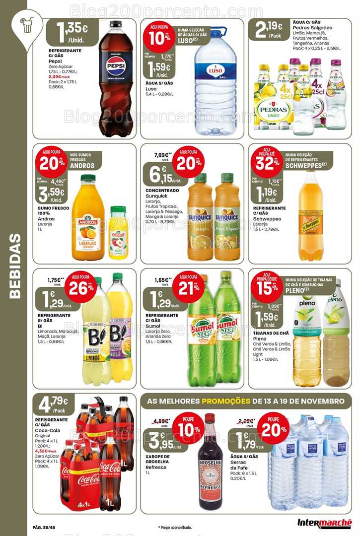 Antevisão Folheto INTERMARCHÉ Super Promoções de 13 a 19 novembro
