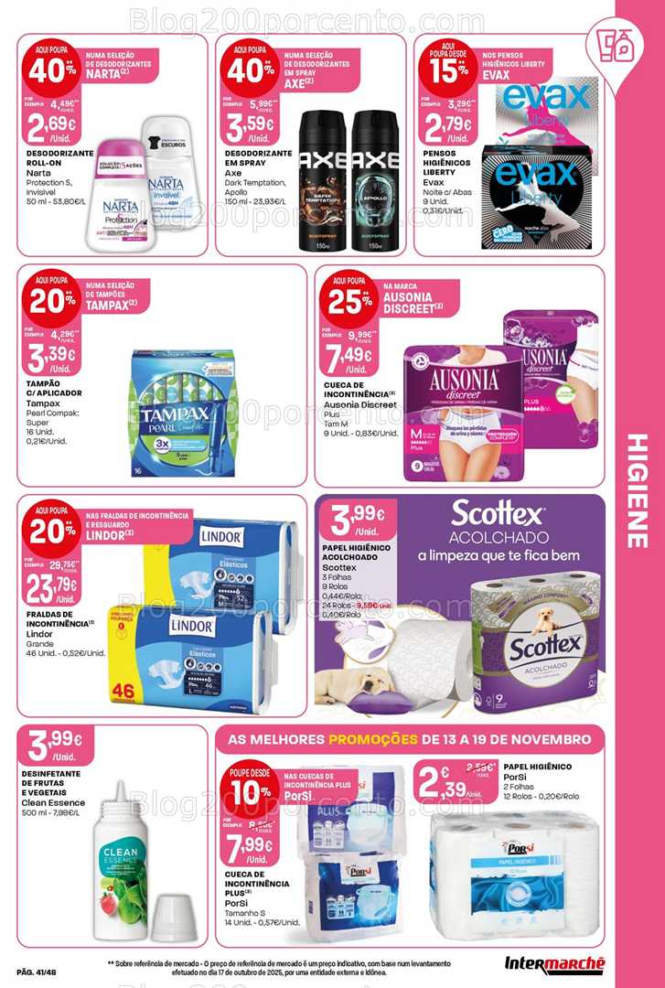 Antevisão Folheto INTERMARCHÉ Super Promoções de 13 a 19 novembro