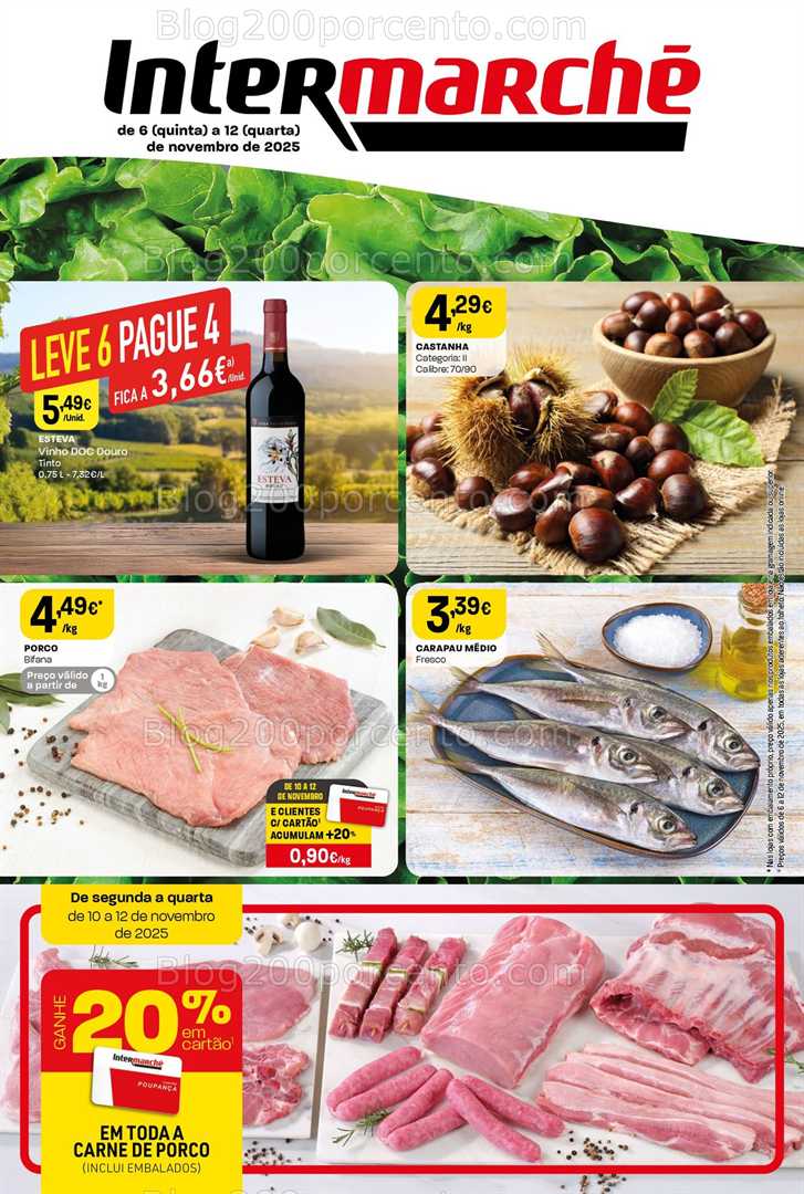 Antevisão Folheto INTERMARCHÉ Super Promoções de 6 a 12 novembro