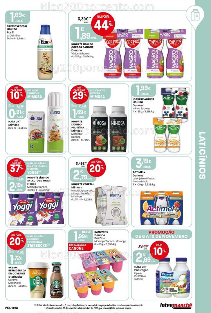 Antevisão Folheto INTERMARCHÉ Super Promoções de 6 a 12 novembro