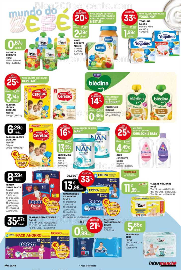 Antevisão Folheto INTERMARCHÉ Super Promoções de 6 a 12 novembro
