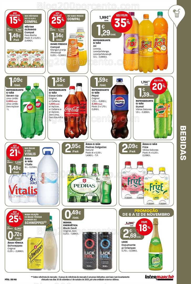 Antevisão Folheto INTERMARCHÉ Super Promoções de 6 a 12 novembro
