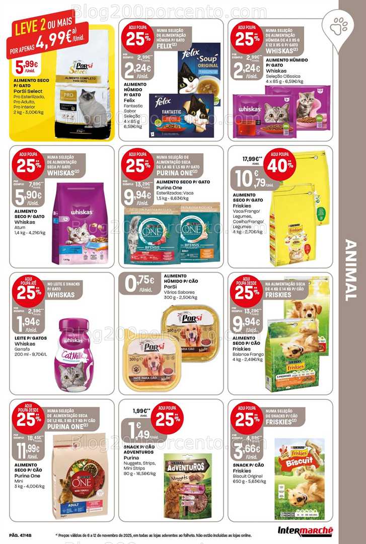 Antevisão Folheto INTERMARCHÉ Super Promoções de 6 a 12 novembro