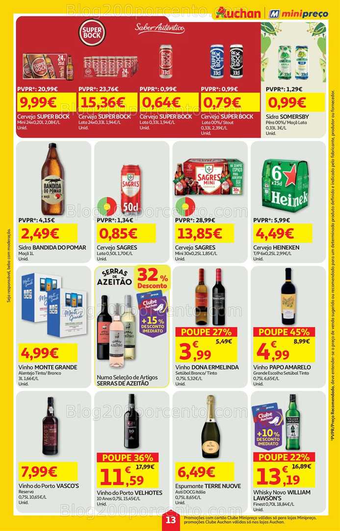 Antevisão Folheto MINIPREÇO - AUCHAN Promoções de 13 a 19 novembro