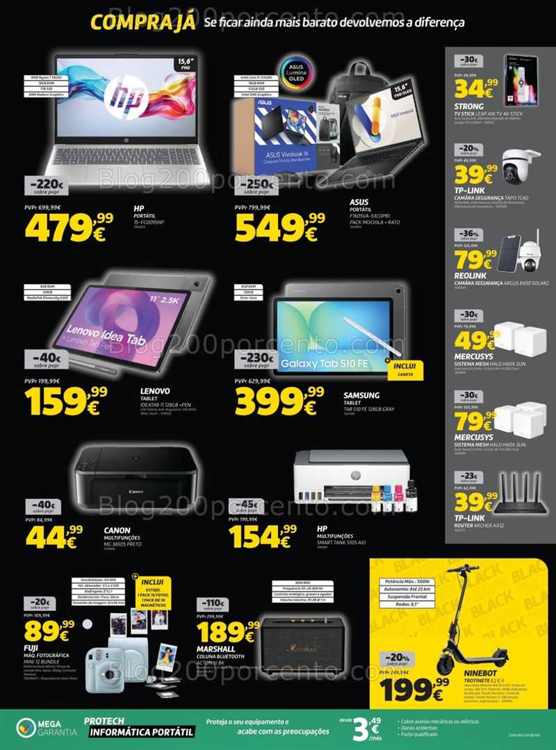 Antevisão Folheto RADIO POPULAR Black Friday Promoções de 11 a 17 novembro