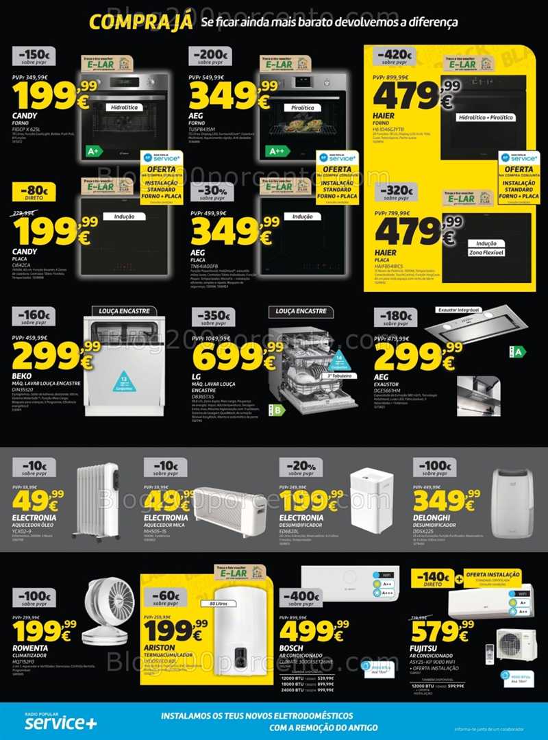 Antevisão Folheto RADIO POPULAR Black Friday Promoções de 4 a 10 novembro