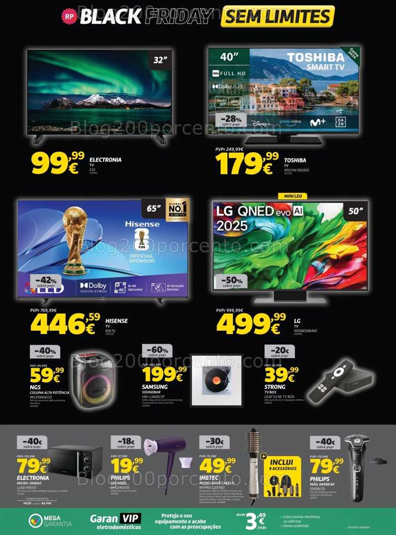 Antevisão Folheto RADIO POPULAR Black Friday Promoções de 4 a 10 novembro