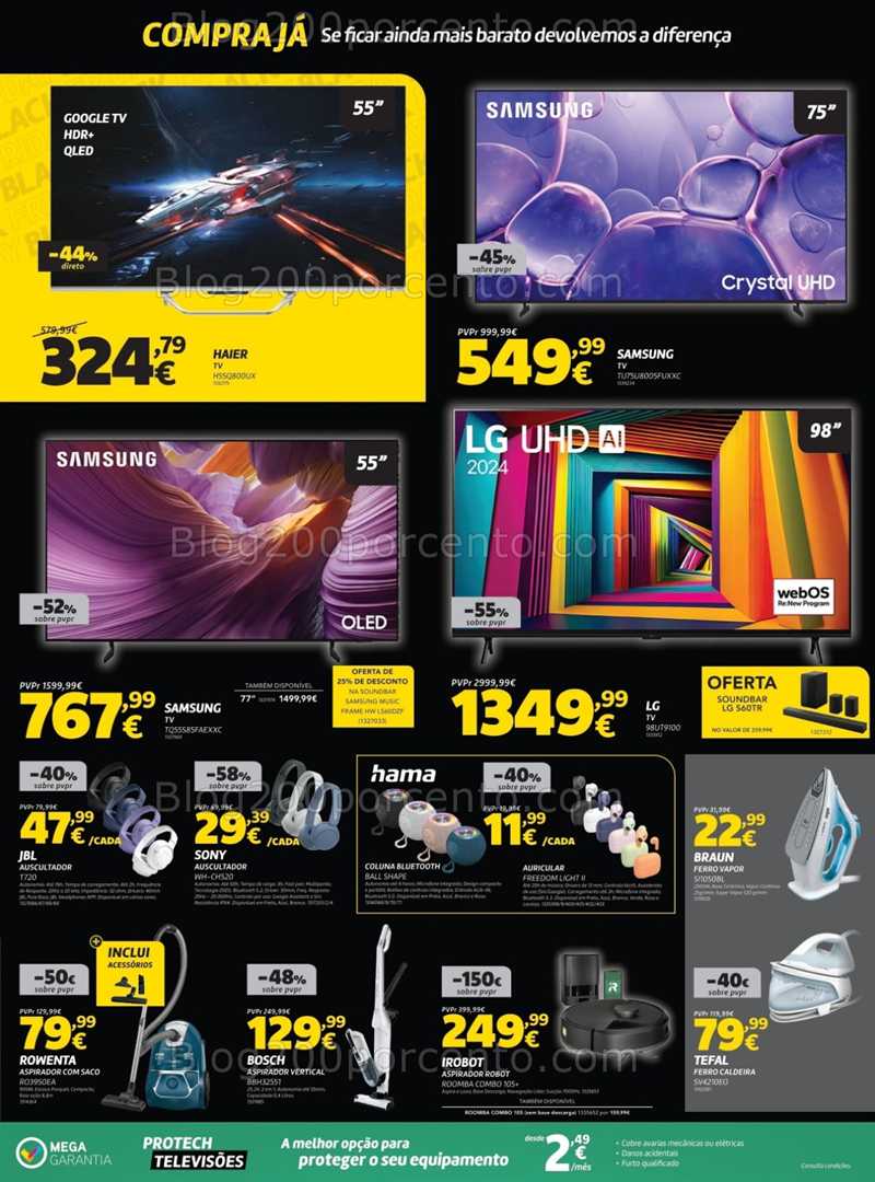 Antevisão Folheto RADIO POPULAR Black Friday Promoções de 4 a 10 novembro