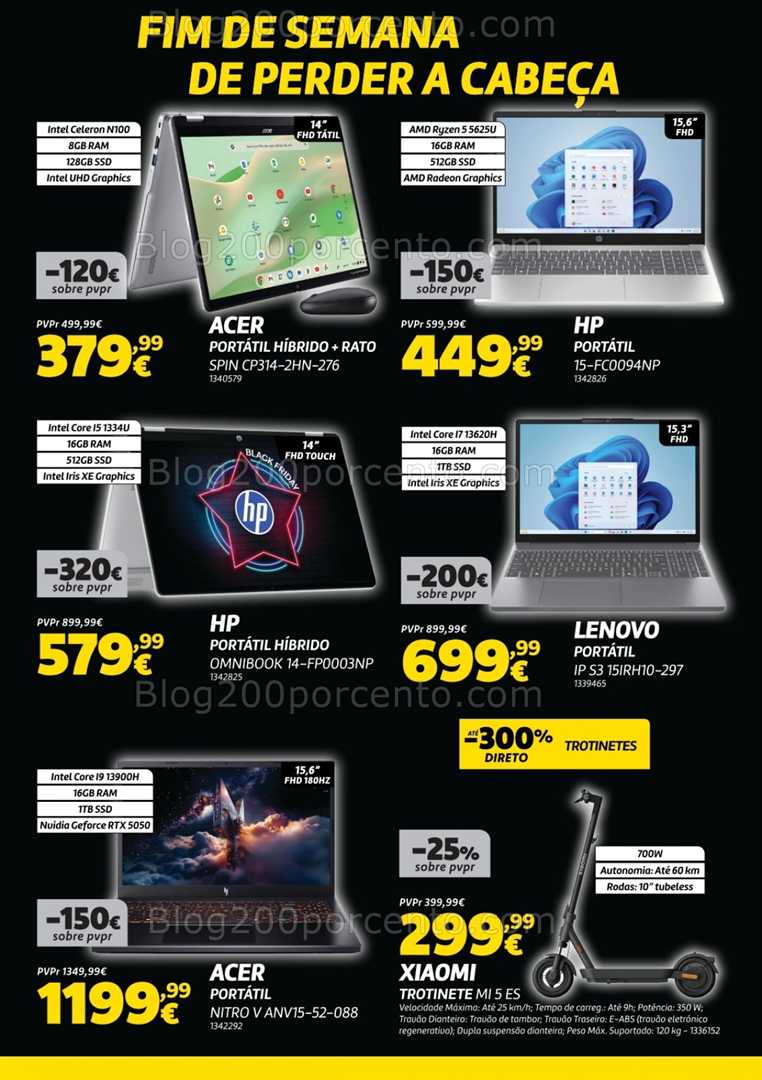 Antevisão Folheto RADIO POPULAR Black Friday Promoções de 8 a 10 novembro