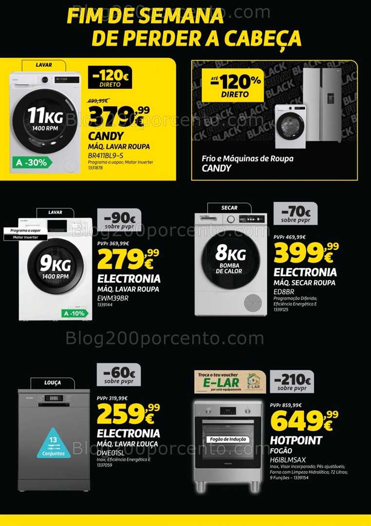 Antevisão Folheto RADIO POPULAR Black Friday Promoções de 8 a 10 novembro