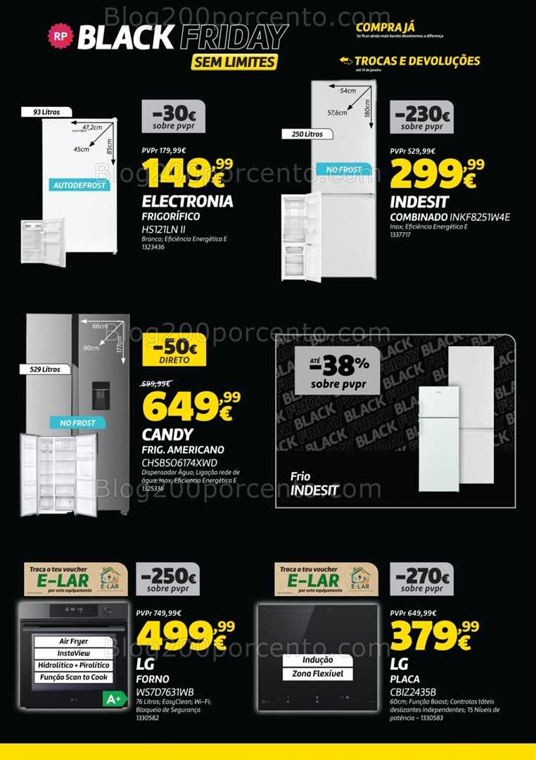 Antevisão Folheto RADIO POPULAR Black Friday Promoções de 8 a 10 novembro