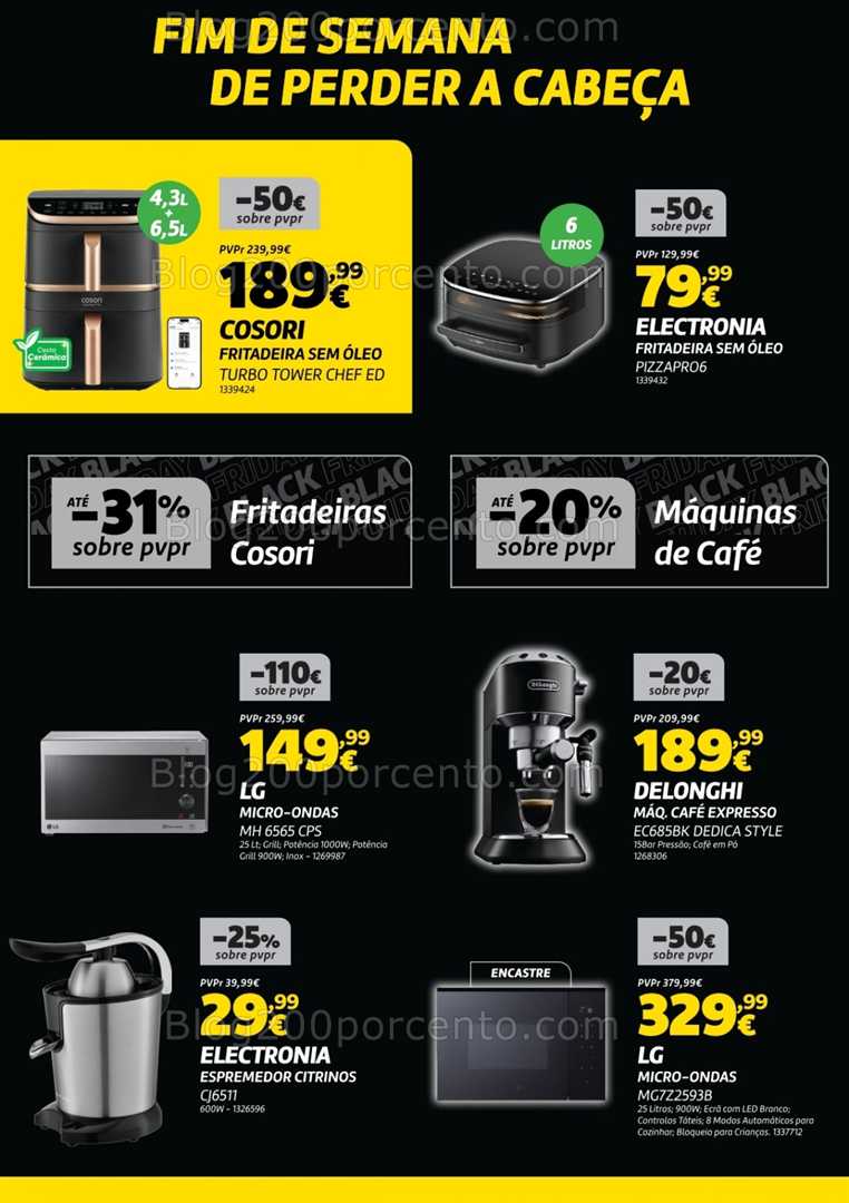 Antevisão Folheto RADIO POPULAR Black Friday Promoções de 8 a 10 novembro
