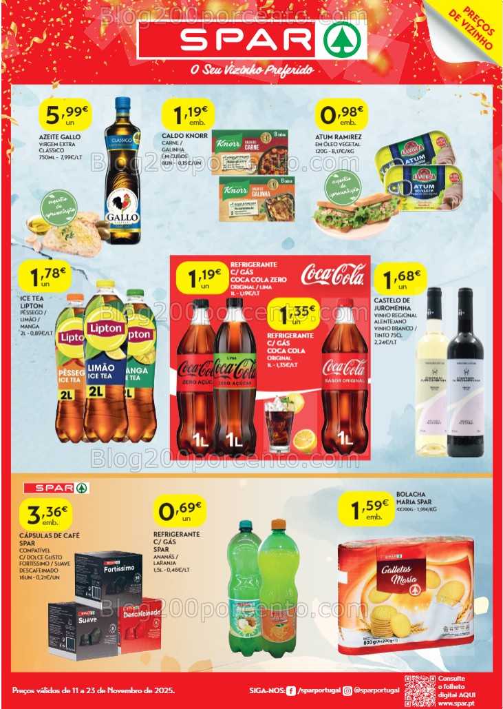 Antevisão Folheto SPAR Promoções de 11 a 23 novembro