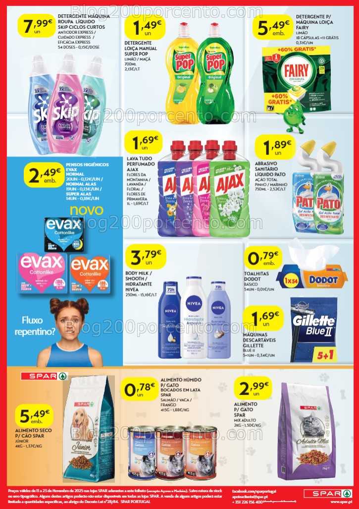 Antevisão Folheto SPAR Promoções de 11 a 23 novembro