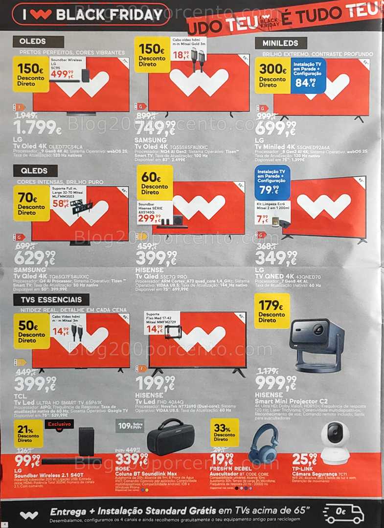 Antevisão Folheto WORTEN Black Friday Promoções de 4 a 10 novembro