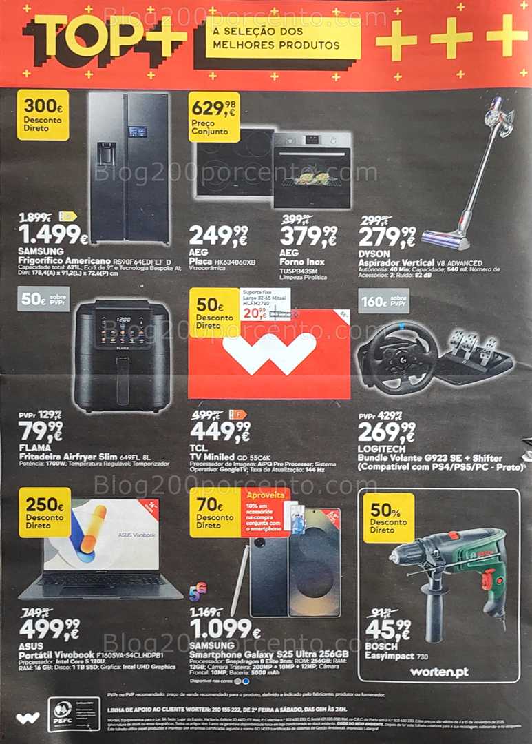 Antevisão Folheto WORTEN Black Friday Promoções de 4 a 10 novembro