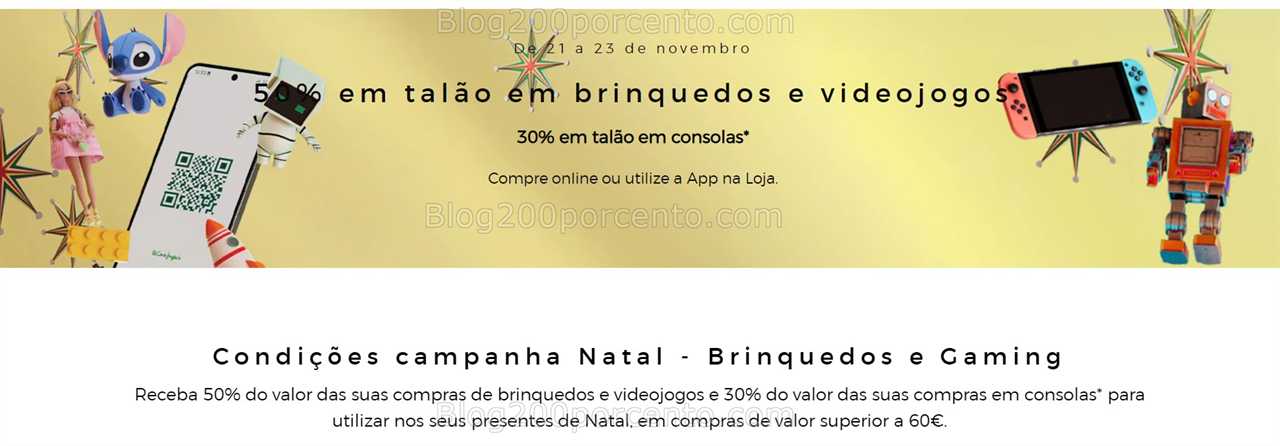 Alerta - Até 50% desconto EL CORTE INGLÉS Brinquedos - Videojogos e Consolas Promoções até 23 novembro