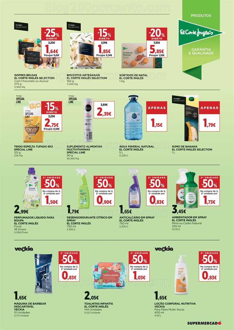 Antevisão Folheto EL CORTE INGLÉS Promoções de 14 novembro a 4 dezembro