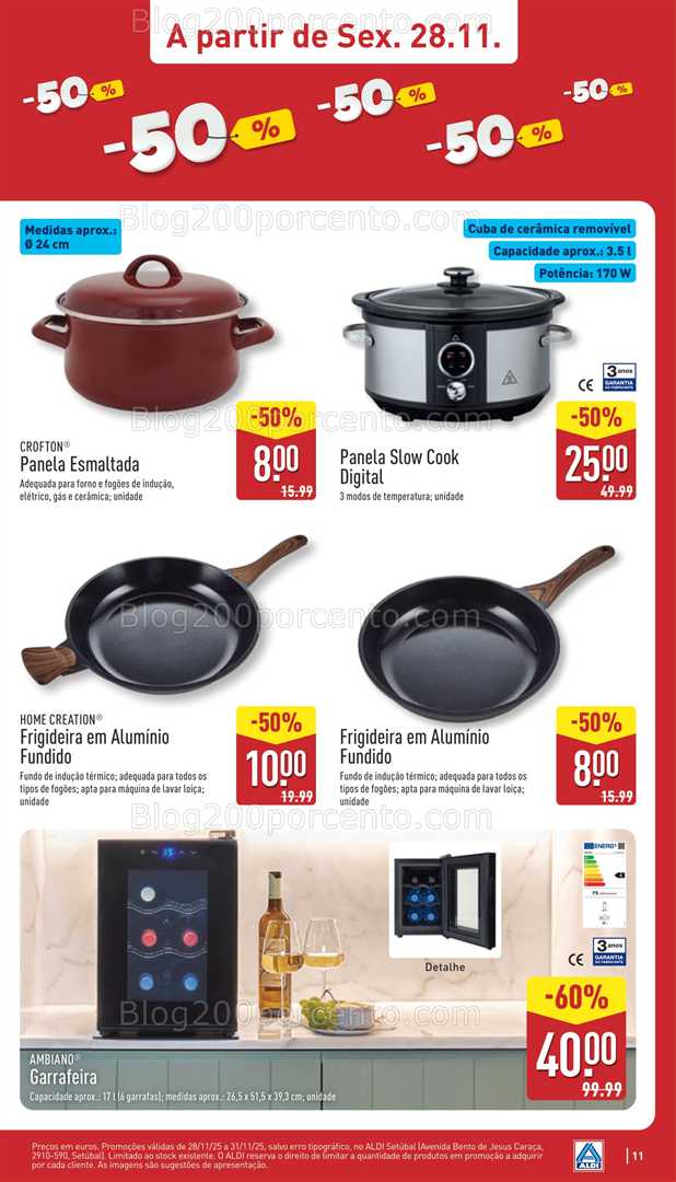 Antevisão Folheto ALDI Saldos Abertura Promoções de 28 a 30 novembro