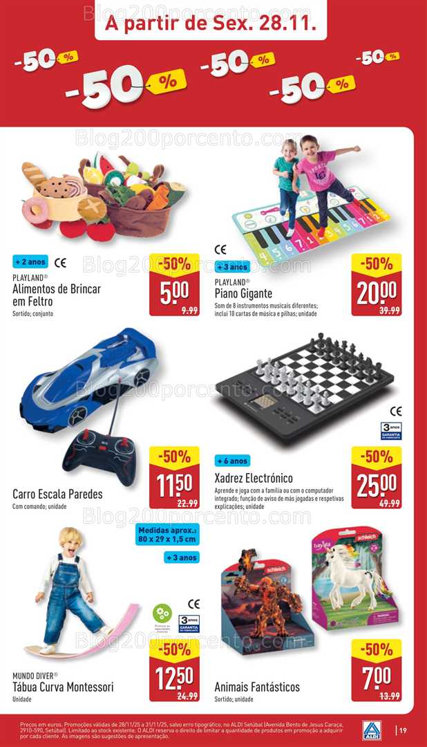 Antevisão Folheto ALDI Saldos Abertura Promoções de 28 a 30 novembro