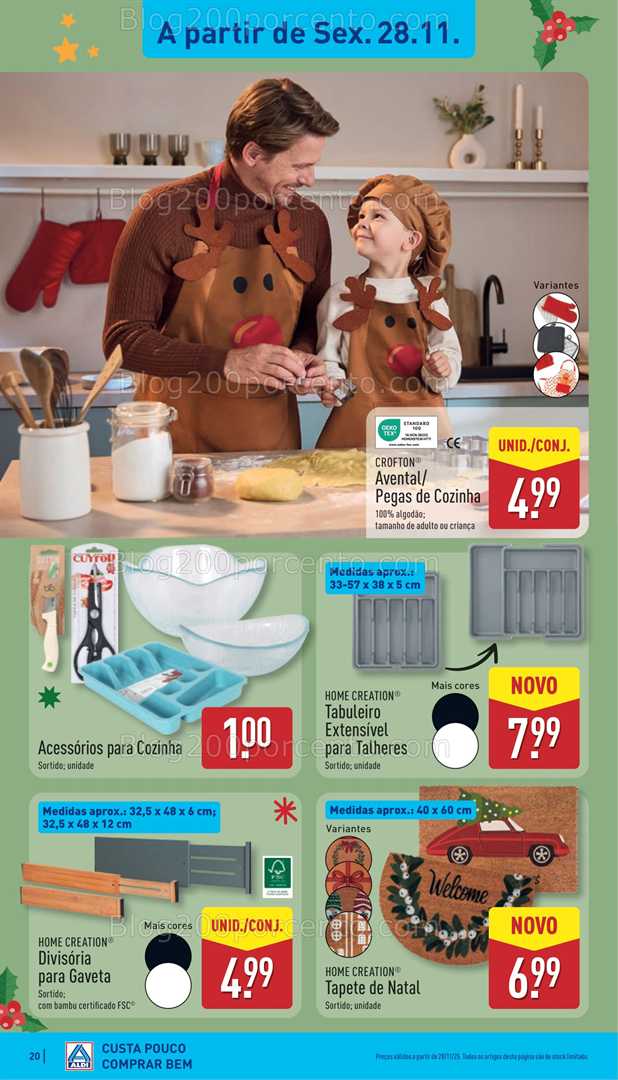 Antevisão Folheto ALDI Saldos Abertura Promoções de 28 a 30 novembro