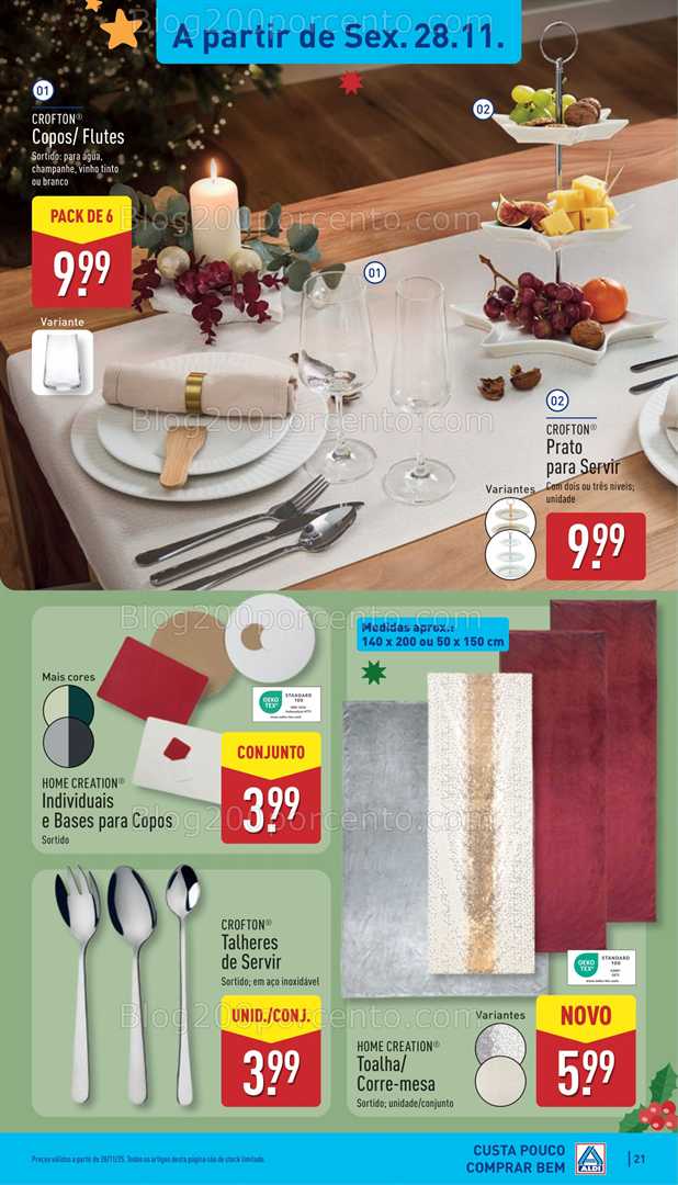 Antevisão Folheto ALDI Saldos Abertura Promoções de 28 a 30 novembro