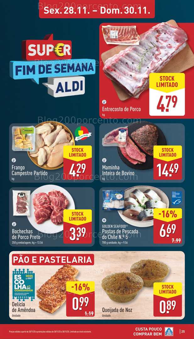 Antevisão Folheto ALDI Saldos Abertura Promoções de 28 a 30 novembro